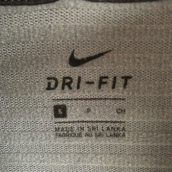 Nike Dry Fit Long Sleeves Shirt Half Zipper Gray S - Picture 6 of 7